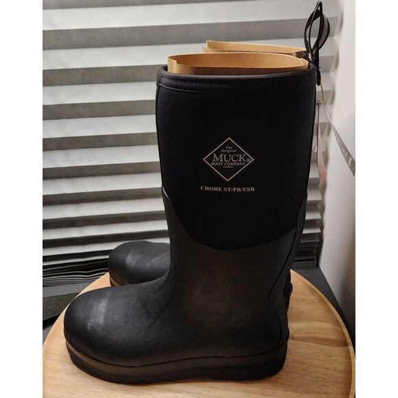 Muck Boot Steel Toe Work Boots – Men’s Size 12, Puncture Resistant, Waterproof - Picture 2 of 11